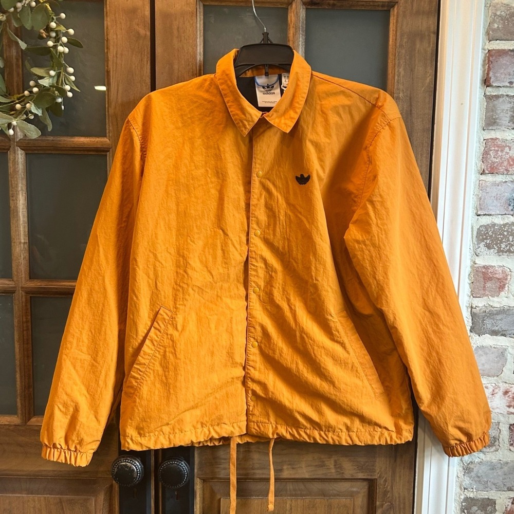 Adidas‎ Skateboarding Jacket Men XS Orange Mark Gonzales Shmoo Windbreaker